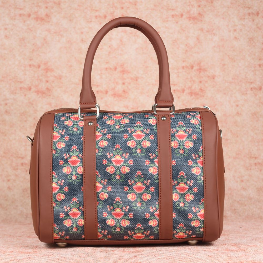 Mughal Garden Print- Handbag & Chain Wallet Combo