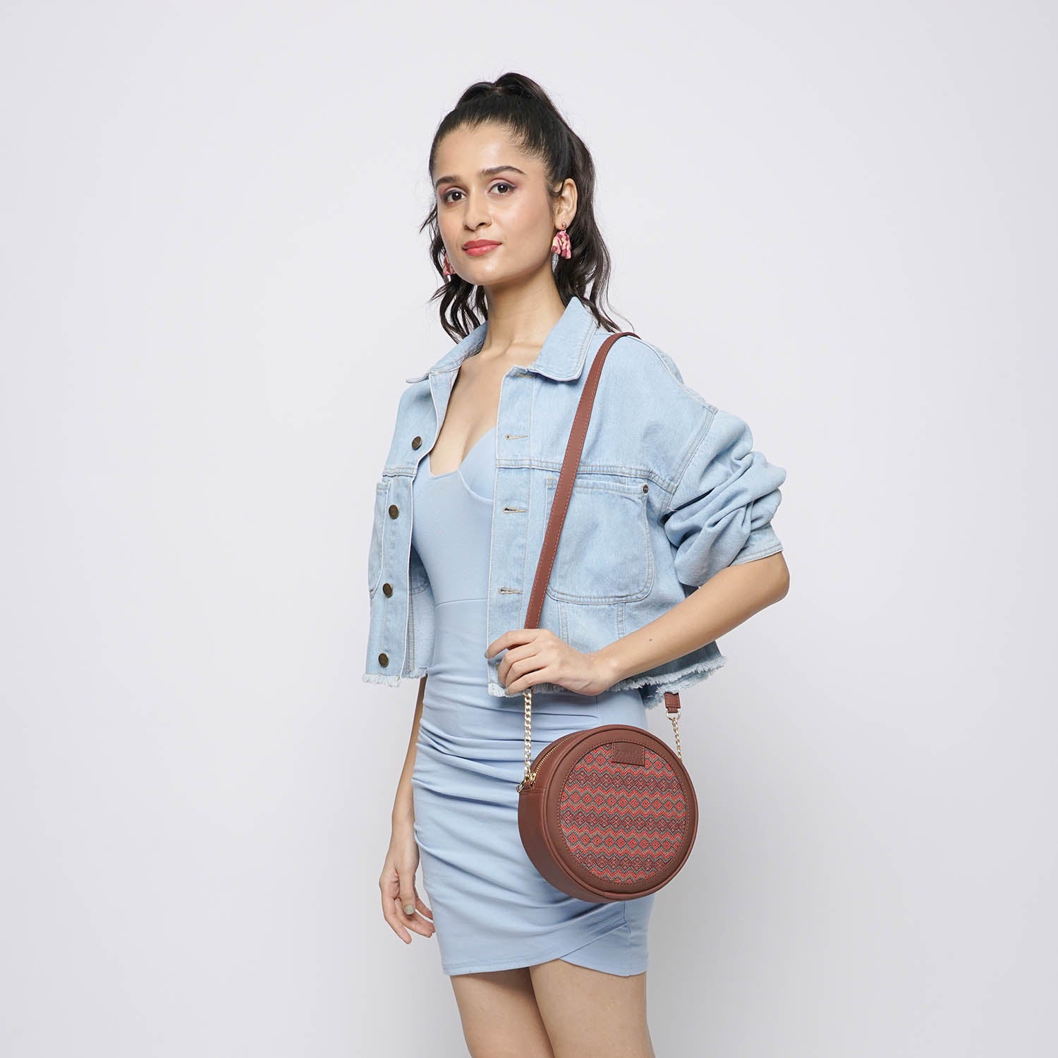 Gwalior Twill Round Sling Bag