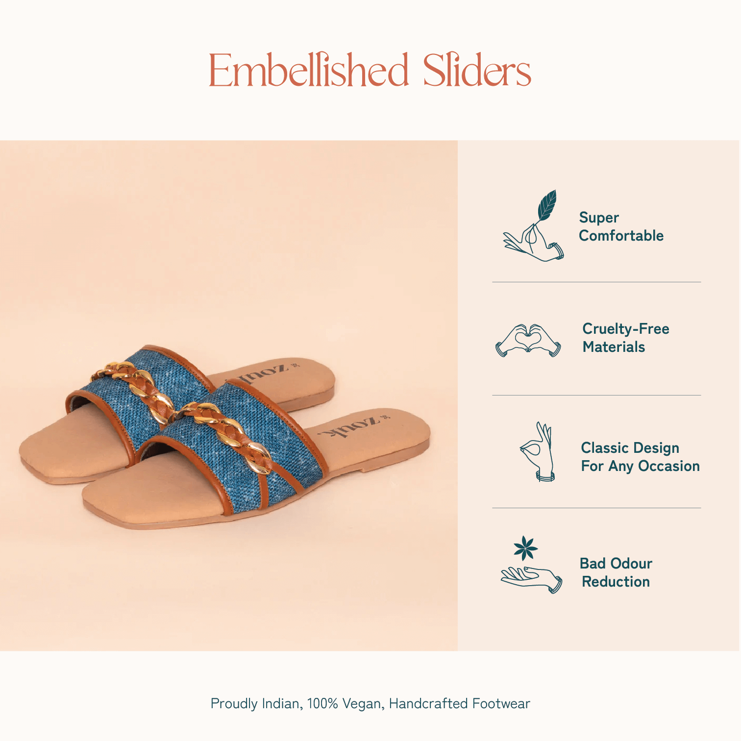 Andaman Marine Women's Embellished Sliders