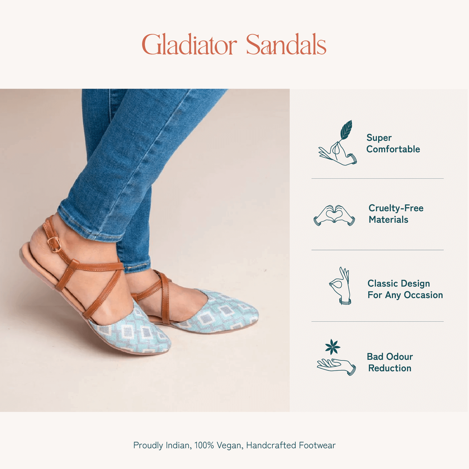 Umaid Diamond Gladiator Sandals