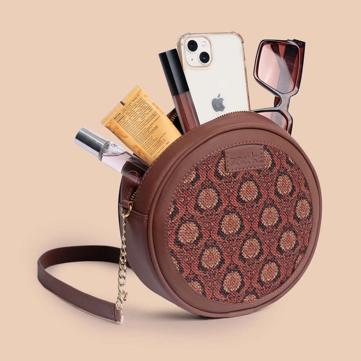 Jodhpur Damask Round Sling Bag