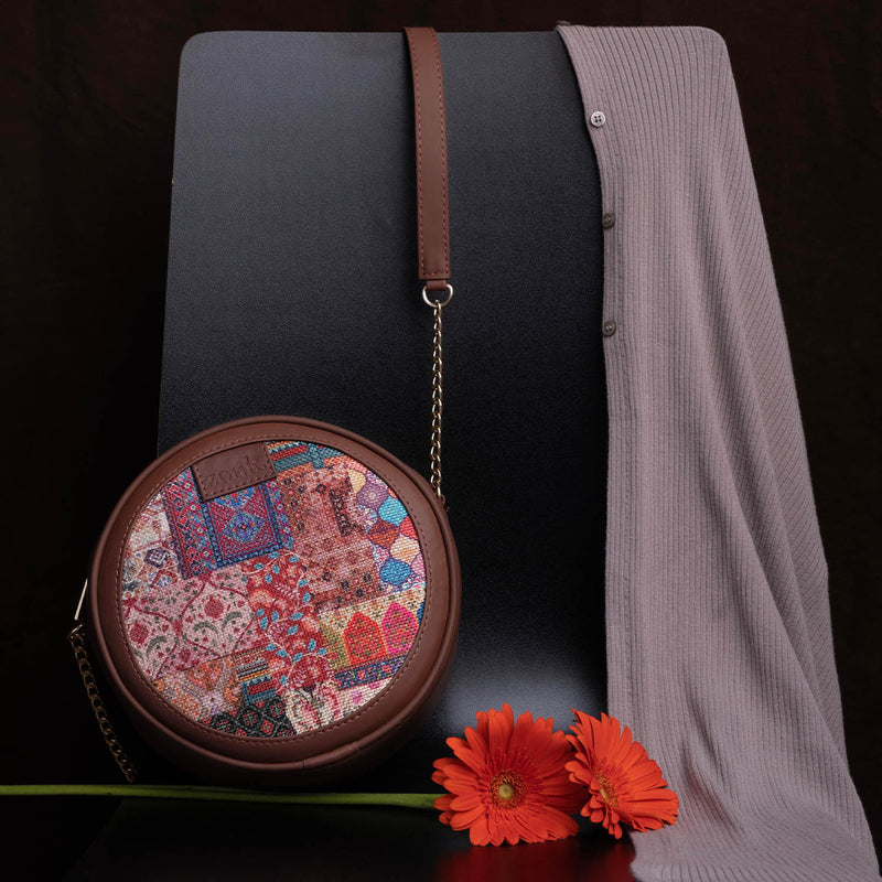 Kutch Gamthi Round Sling Bag Zouk