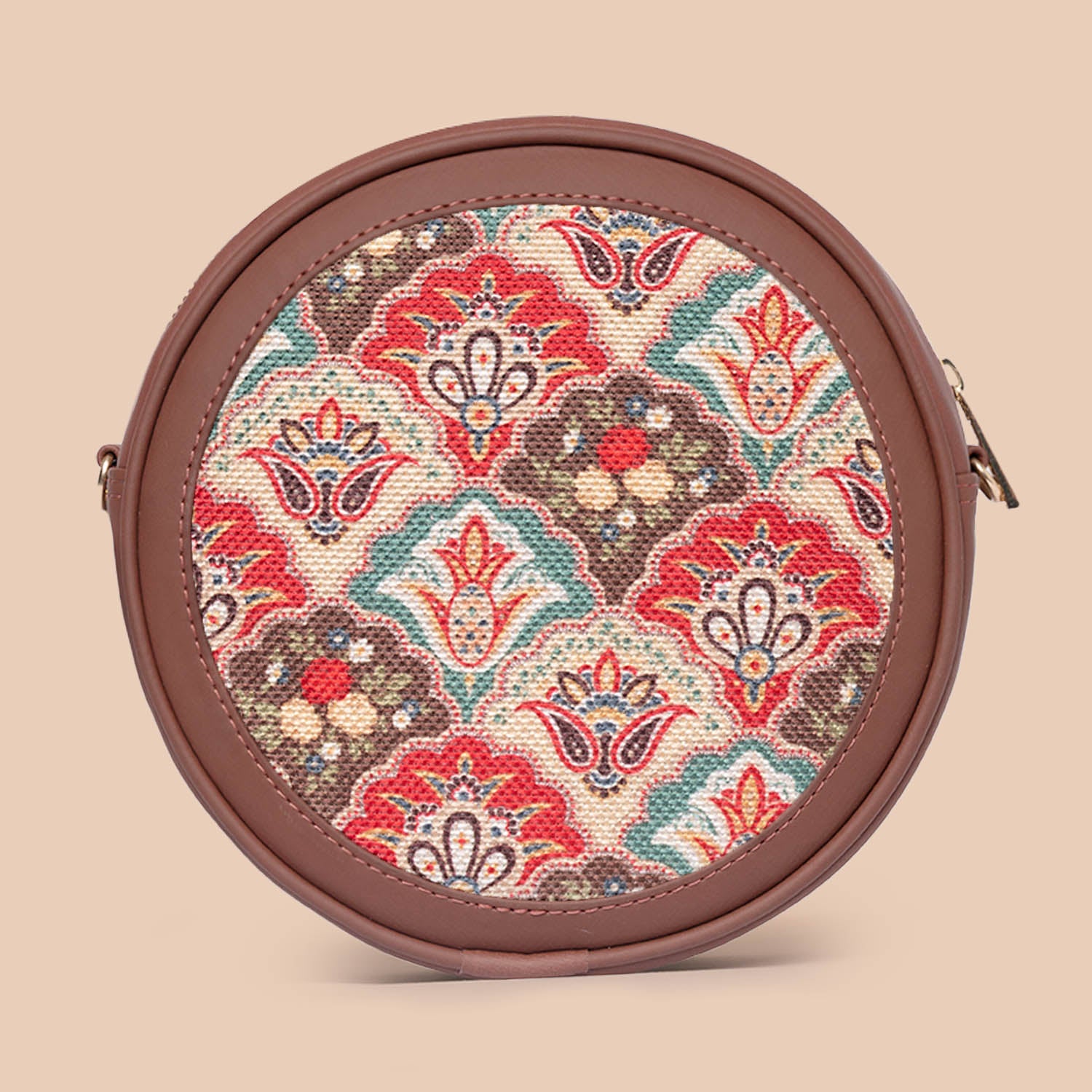 Mughal Art Multicolor Round Sling Bag