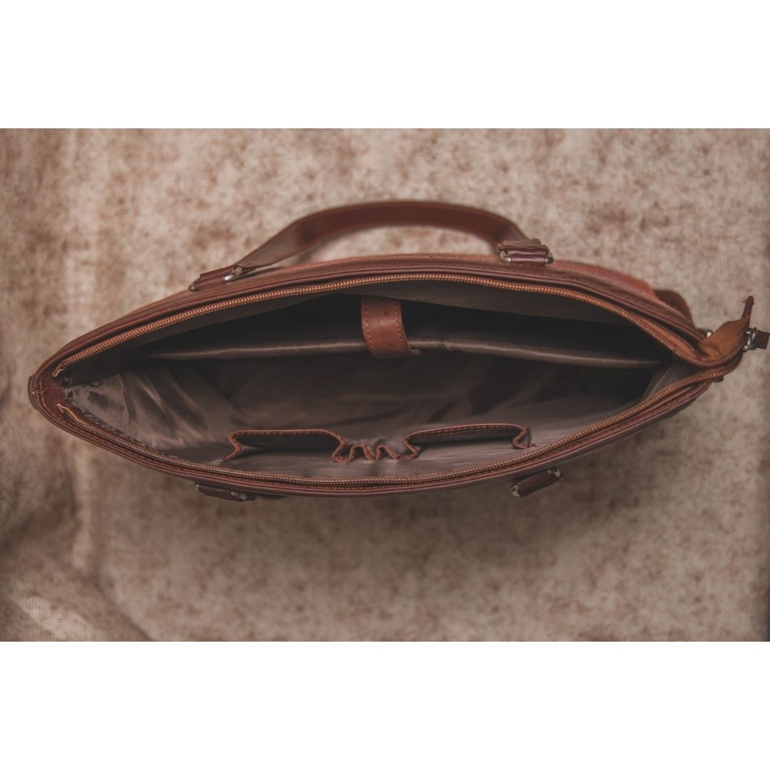 Sheesh Mahal and Mughal Garden - Office Bag & Chain Wallet Combo