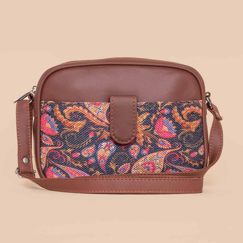 Paisley Print Magnetic Sling Bag – Zouk