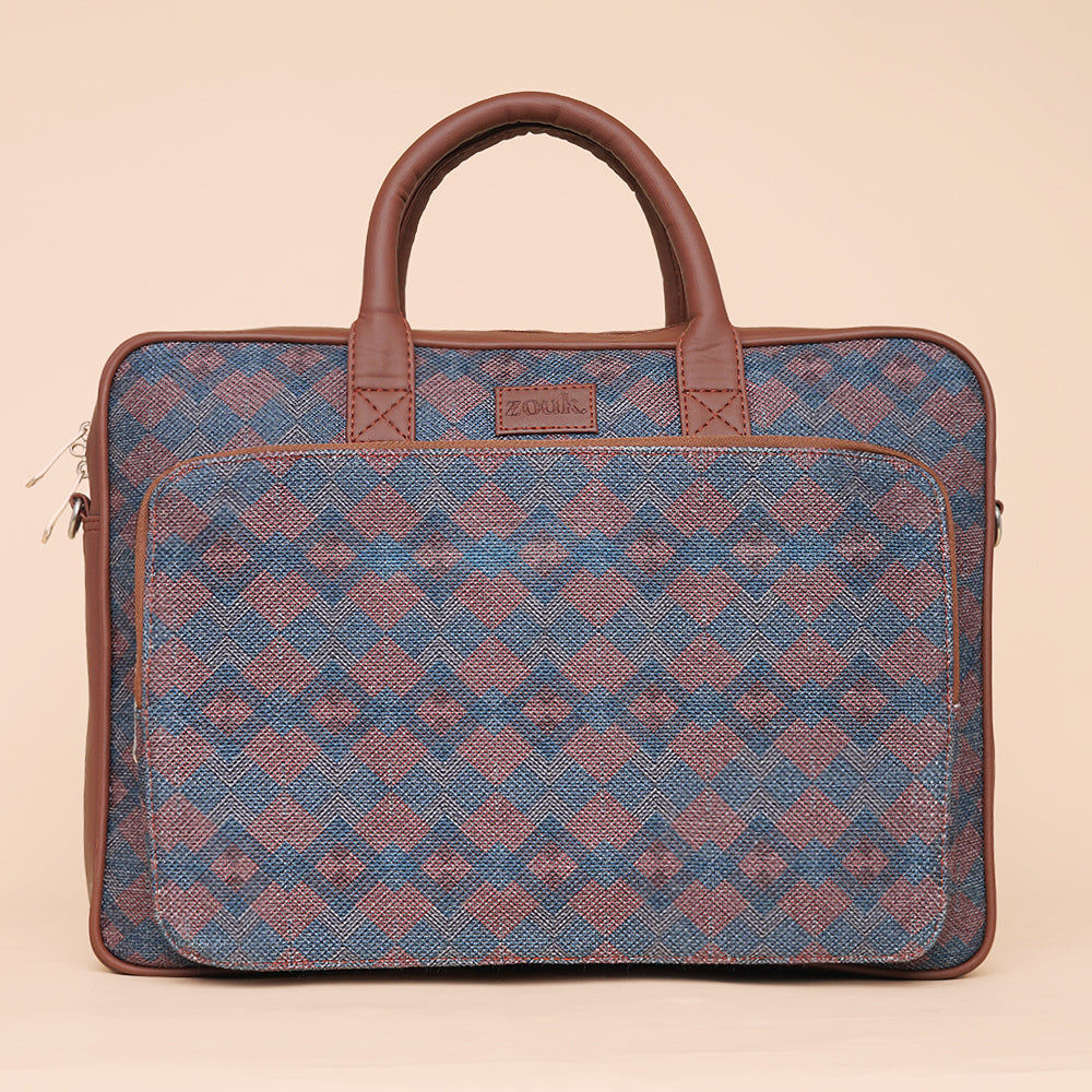 Ikat Jet Blue Laptop Bag