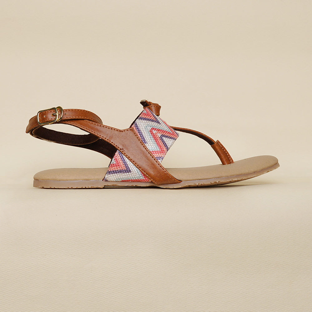 Women's Flat Sandals | REGINA | Buy Shoes Online in Pakistan – Elegancia