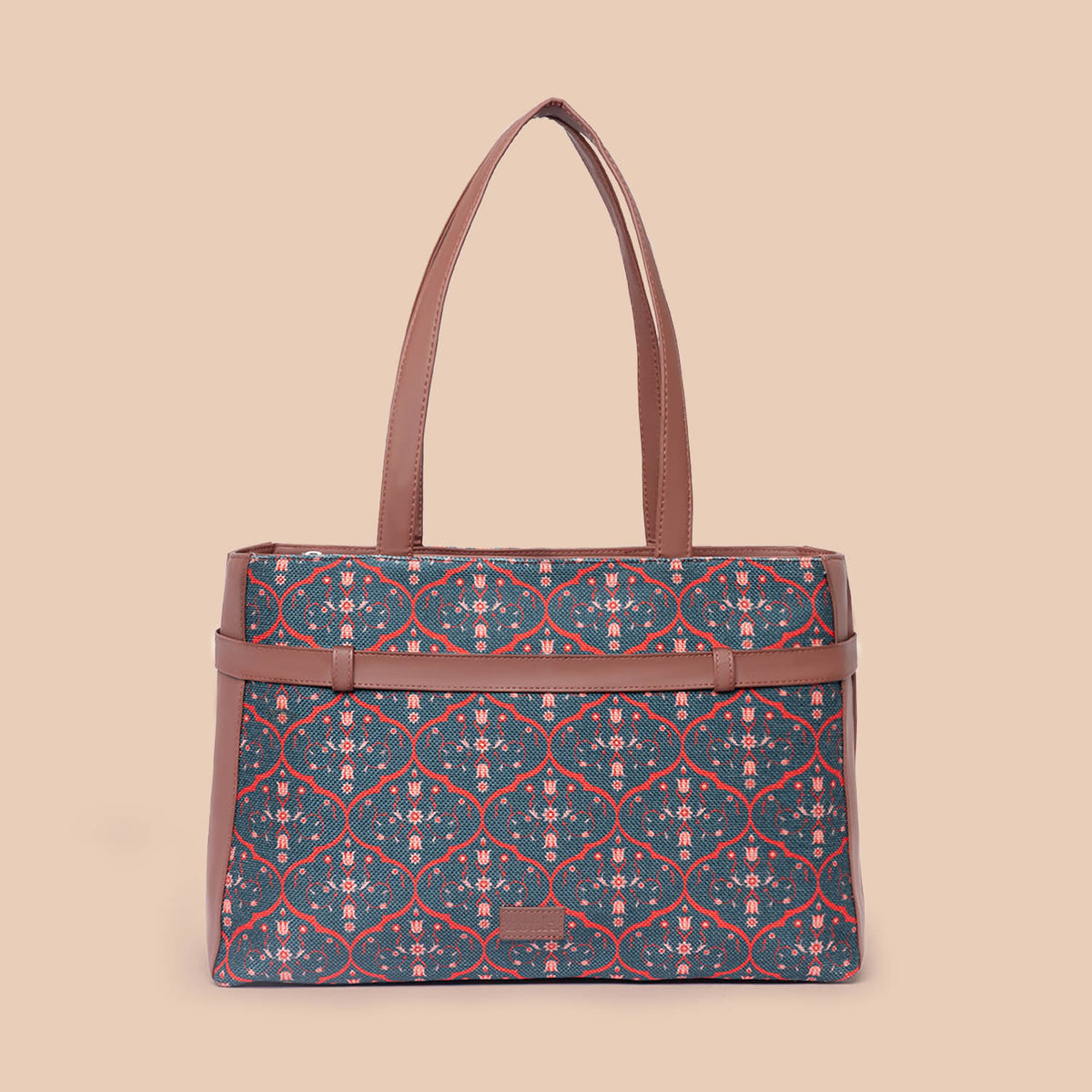 Sheesh Mahal Jaali Motif Statement Office Bag