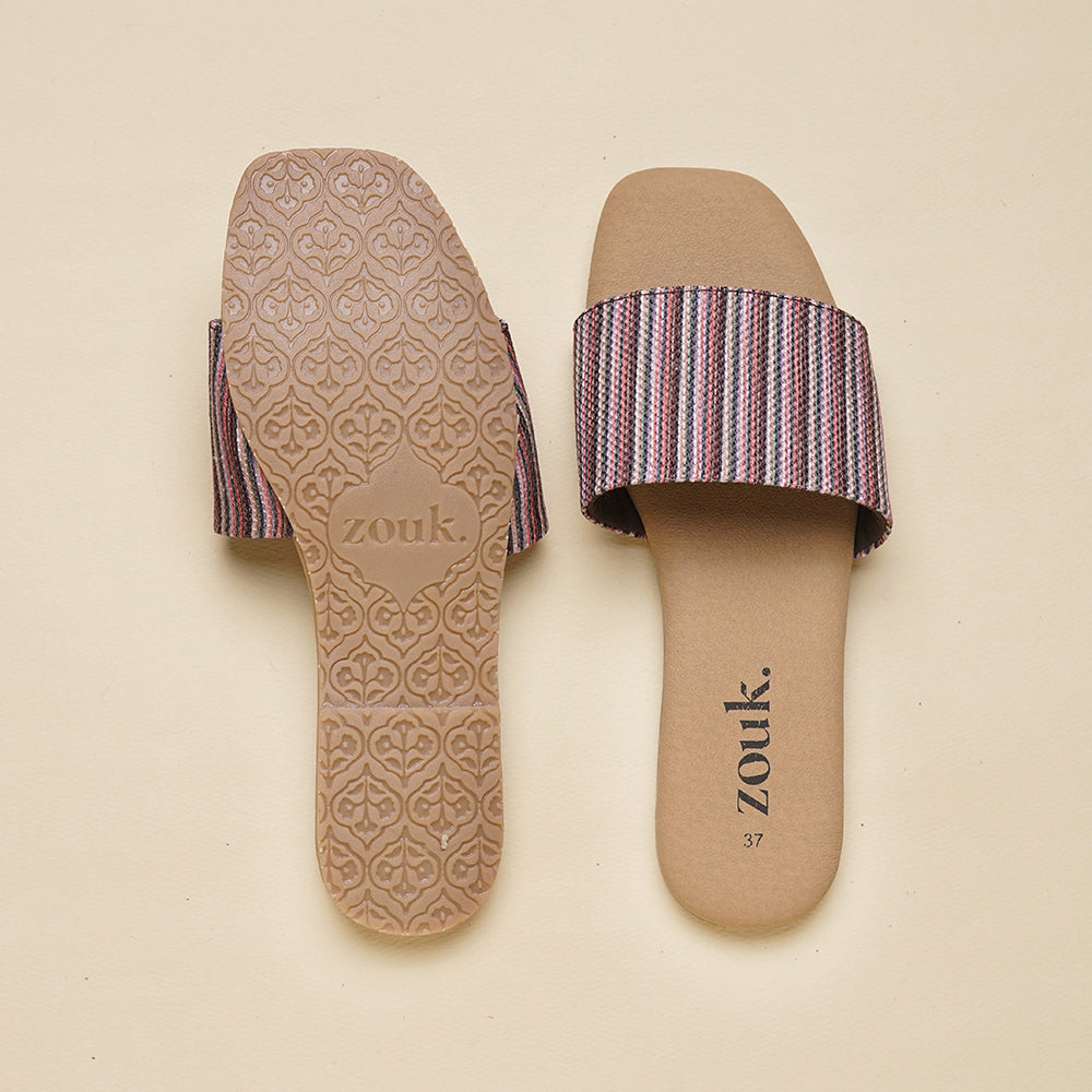 Rohtang Stripes Casual Flats