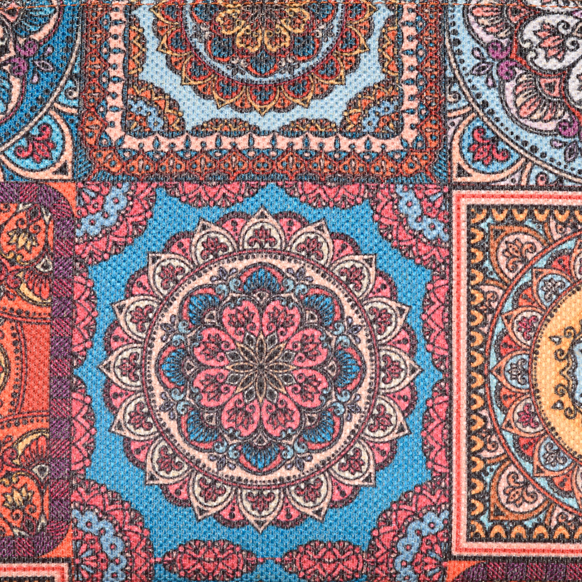 Multicolor Mandala Print- Office Bag & Chain Wallet Combo