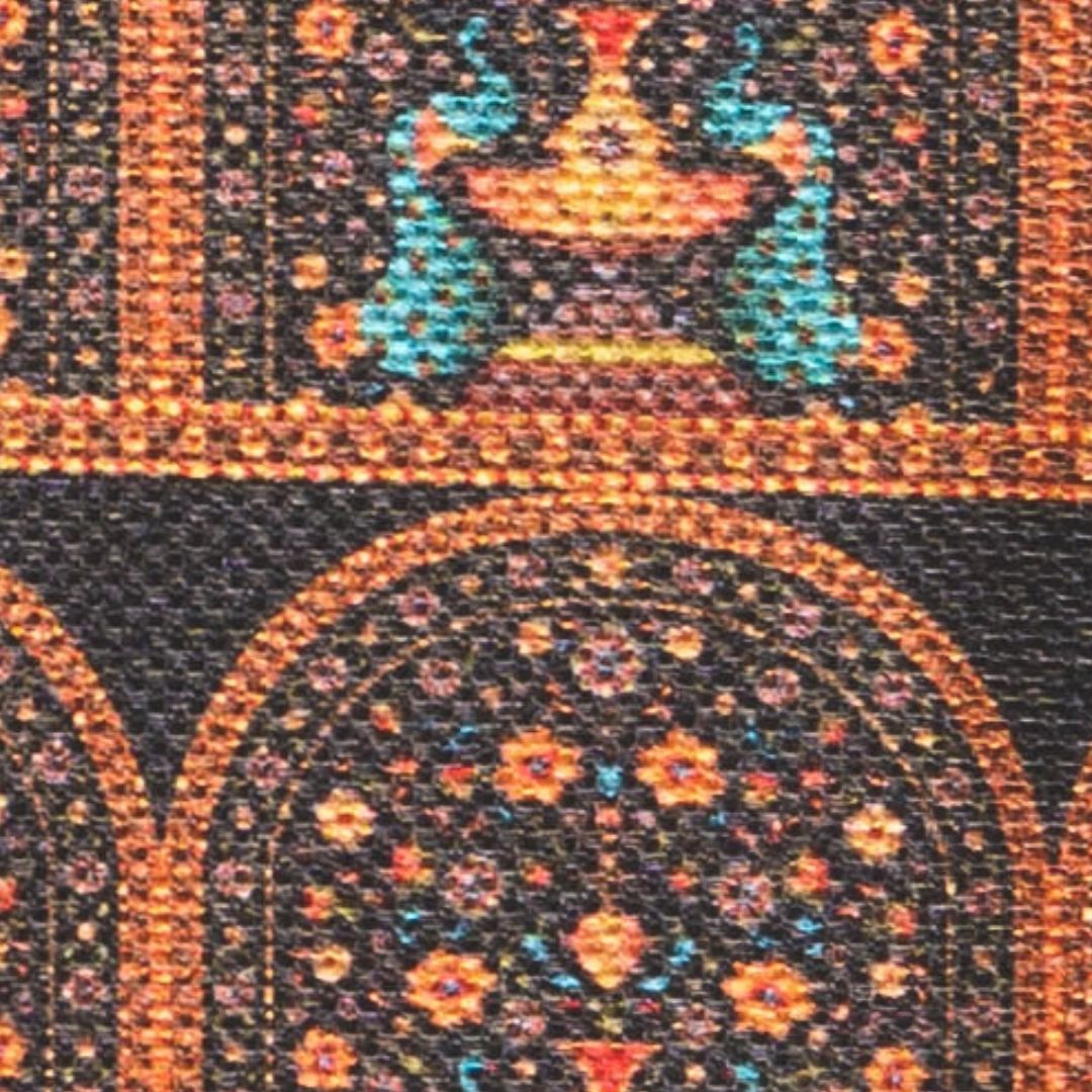 Royal Indian Peacock Motif- Handbag & Chain Wallet Combo